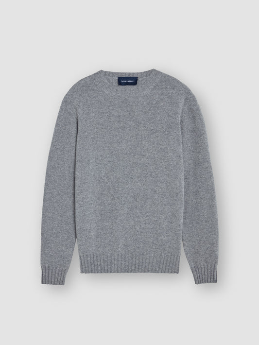 Cashmere Crew Neck Sweater Grey Product Image