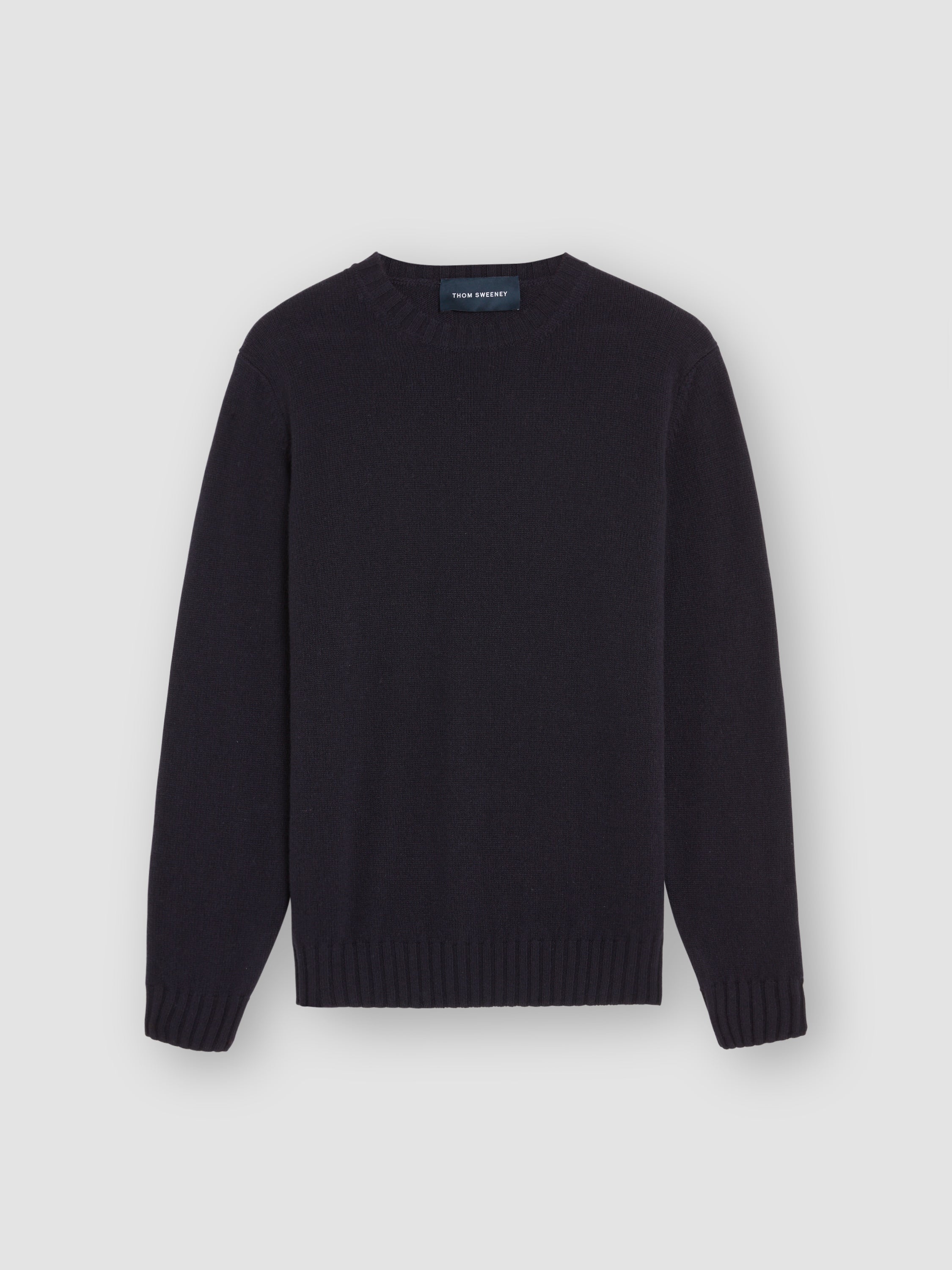 Cashmere Crew Neck Sweater Navy Product Image