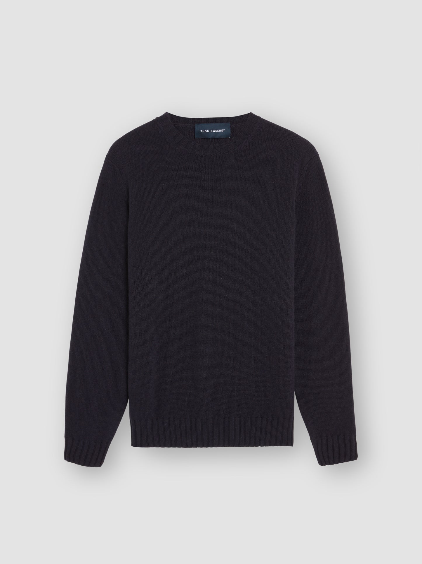 Cashmere Crew Neck Sweater Navy Product Image