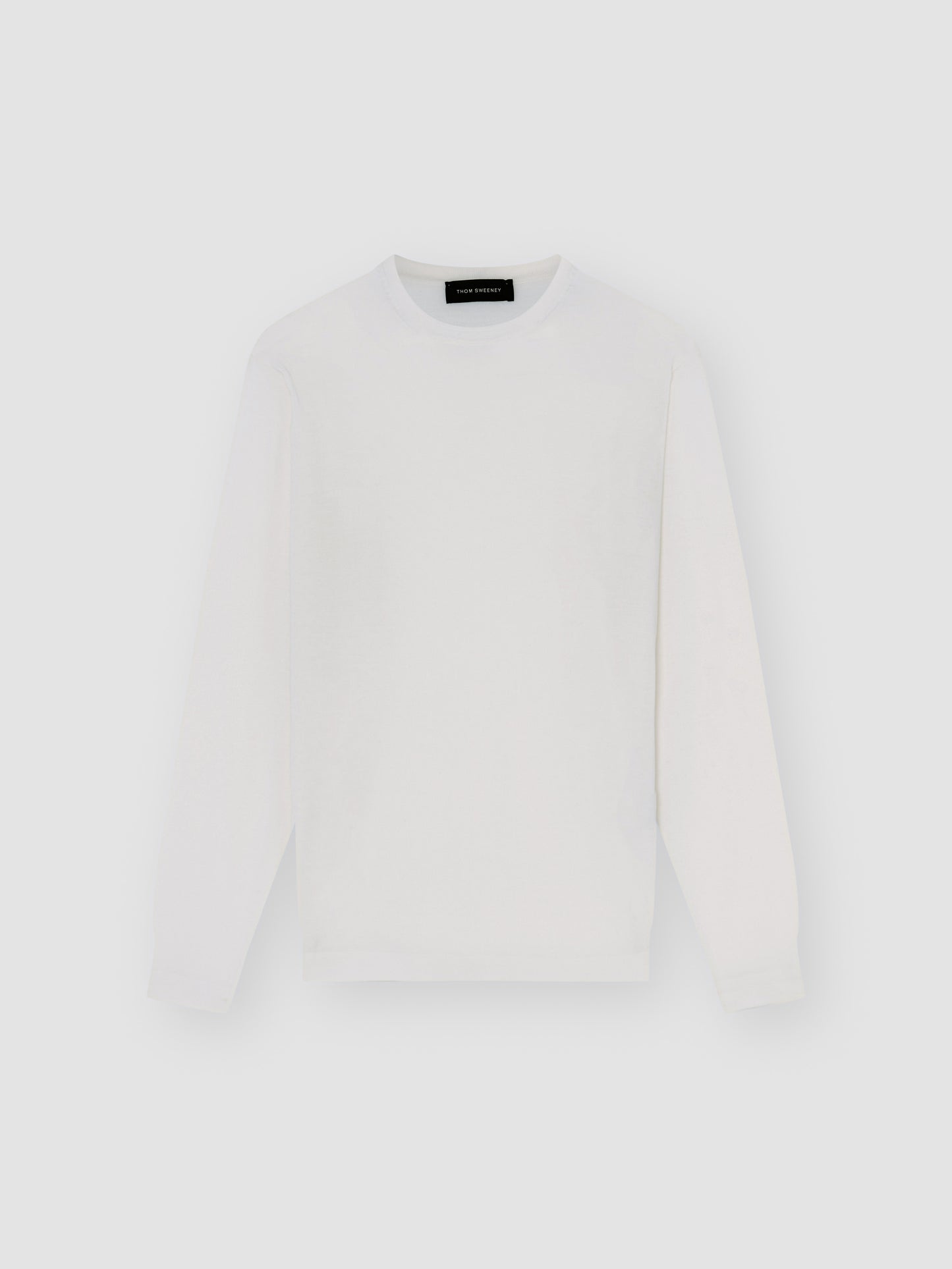 Wool Long Sleeve relaxed Fit T-Shirt Off White Product Image