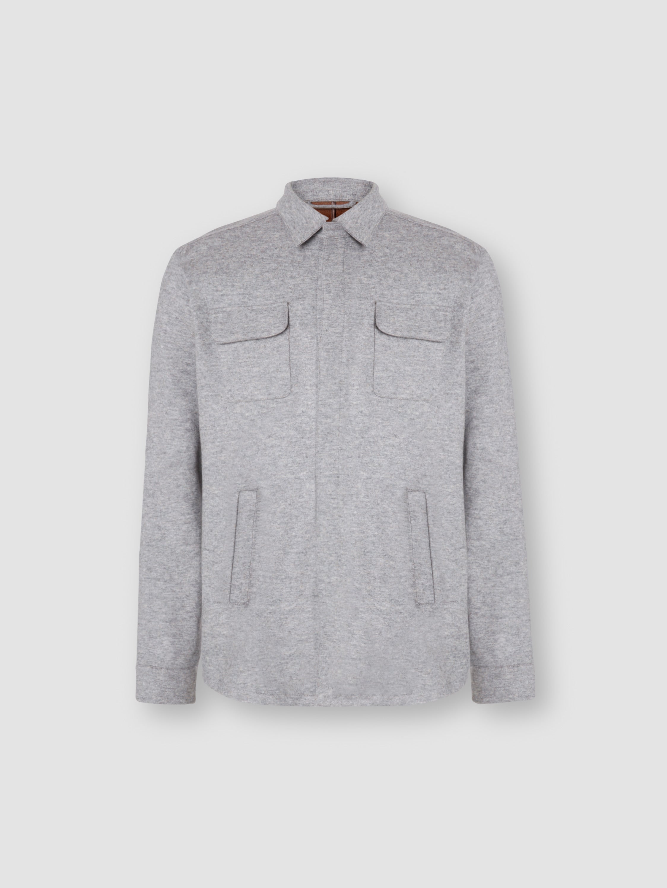 Double Cashmere Chore Jacket Grey Product Image