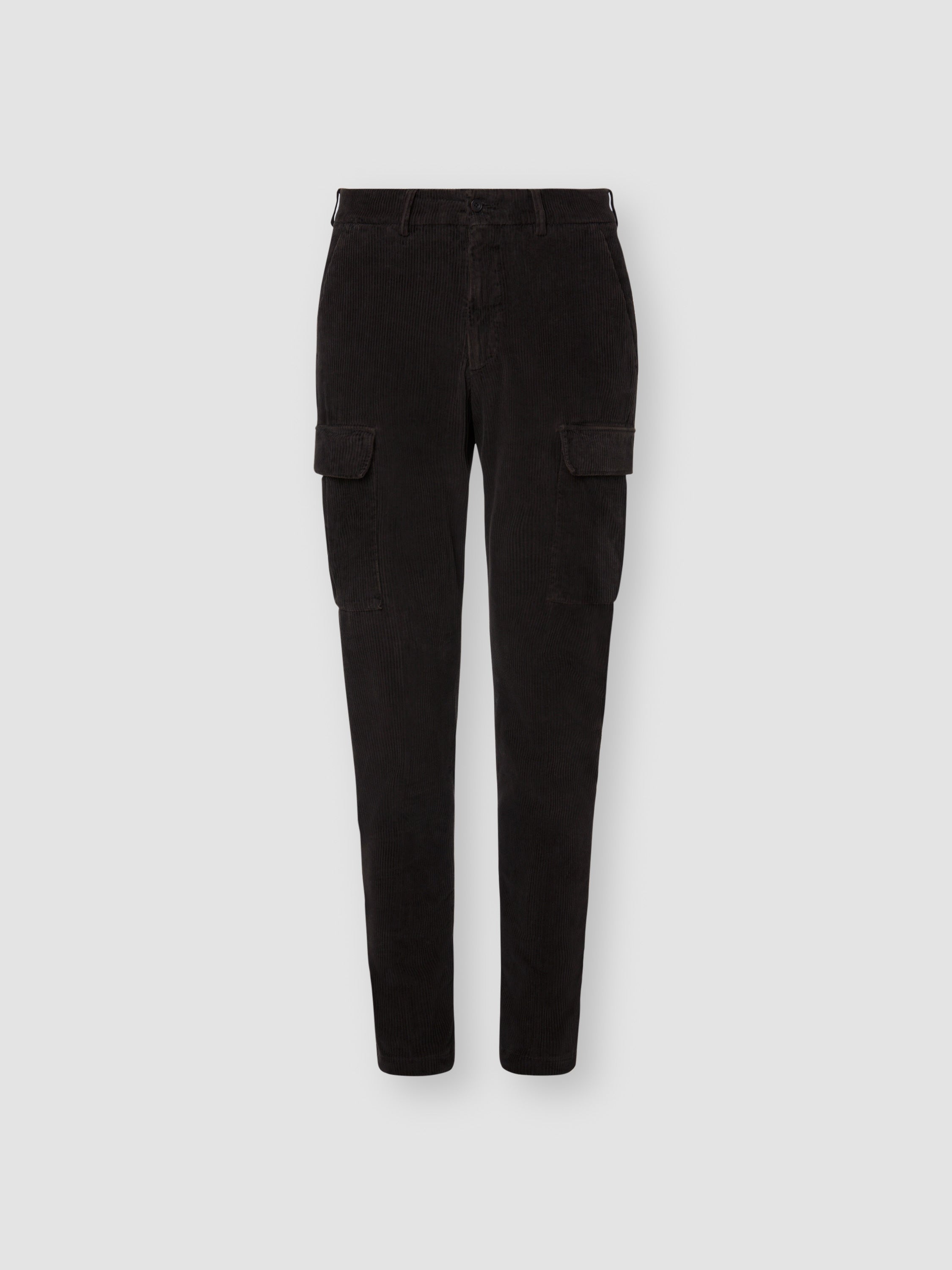 Corduroy Cargo Trousers Dark Brown Product Image