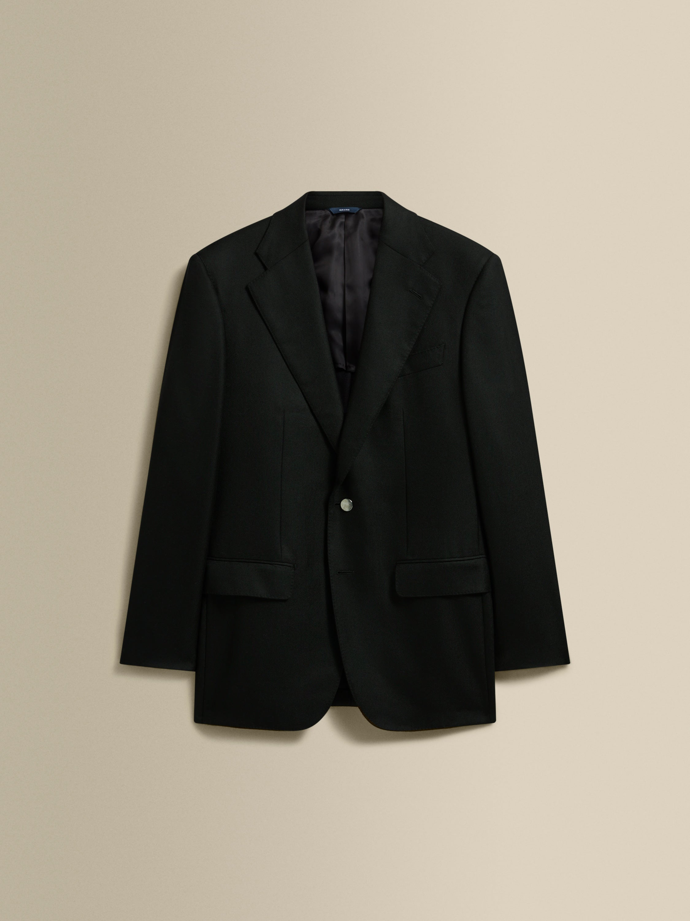 Cashmere Single Breasted Jacket Black Product Image