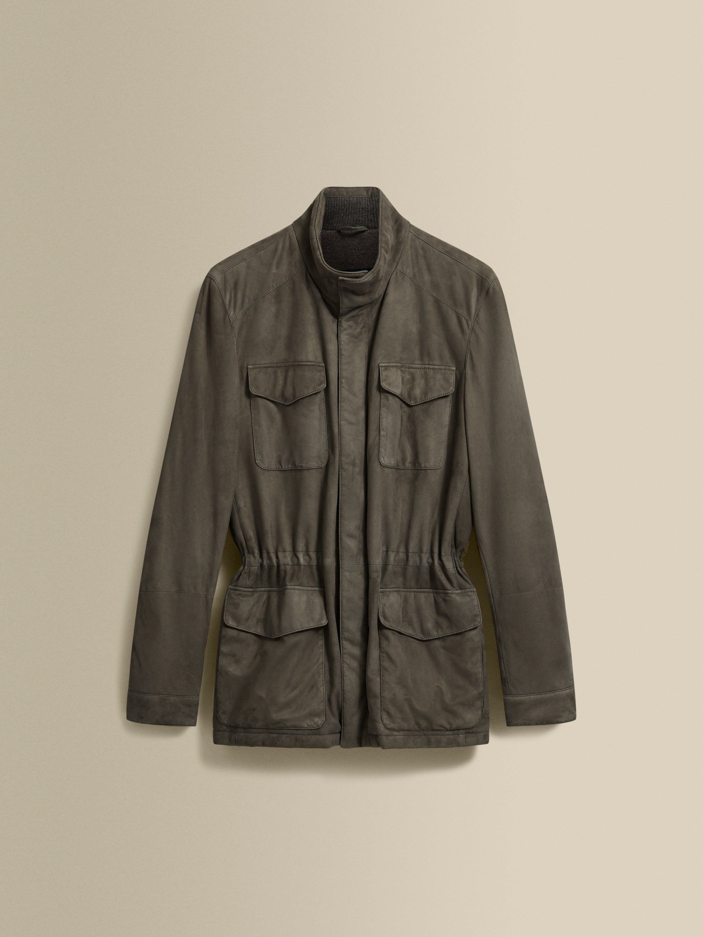 Suede Field Jacket Brown Product Image