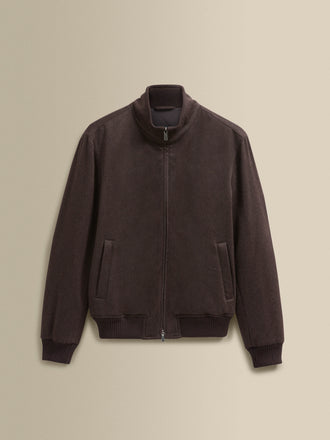 Cashmere Bomber Jacket Brown Product Image