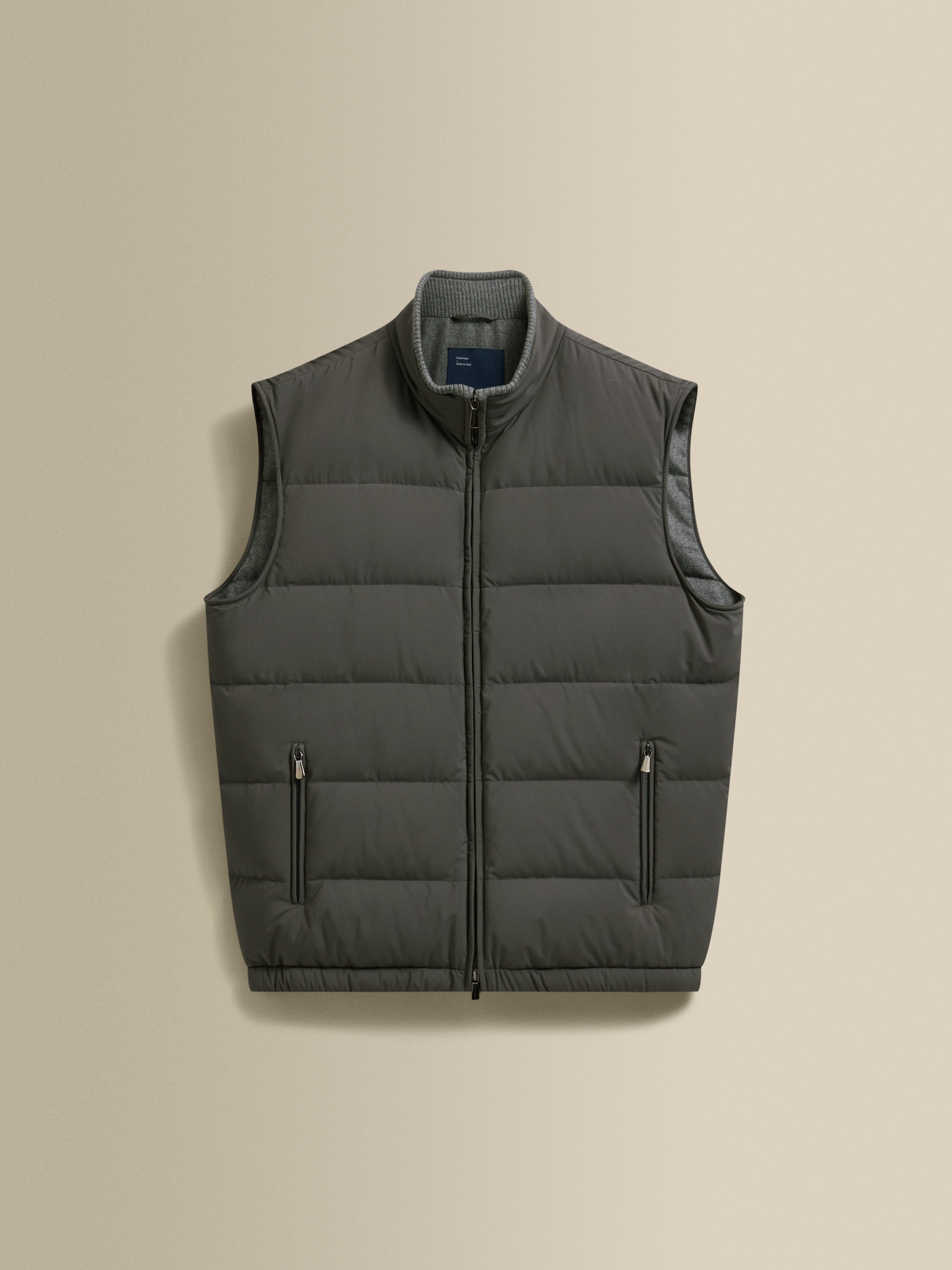 Japanese Nylon Gilet Graphite Product Image