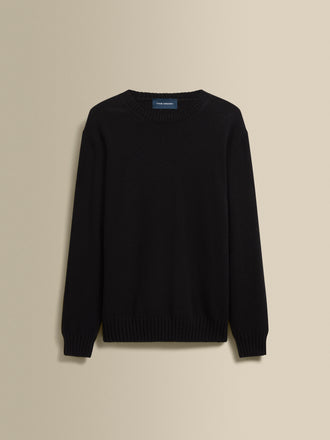 Cashmere Crew Neck Sweater Black Product Image