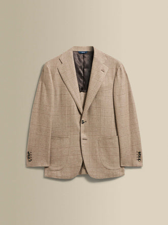 Cashmere Unstructured Single Breasted Jacket Oat Product Image