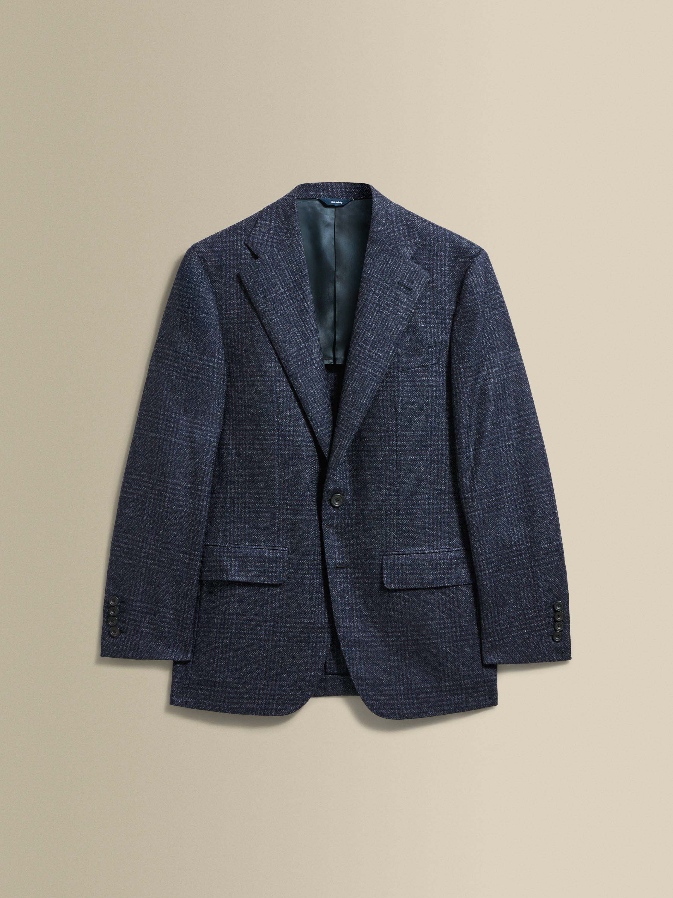 Cashmere Single Breasted Jacket Navy Product Image