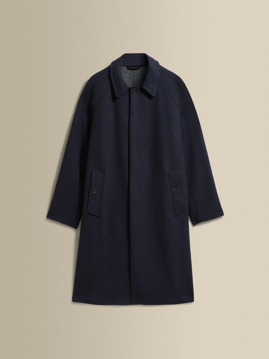 Wool Cashmere Unstructured Raglan Sleeve Overcoat Product Image