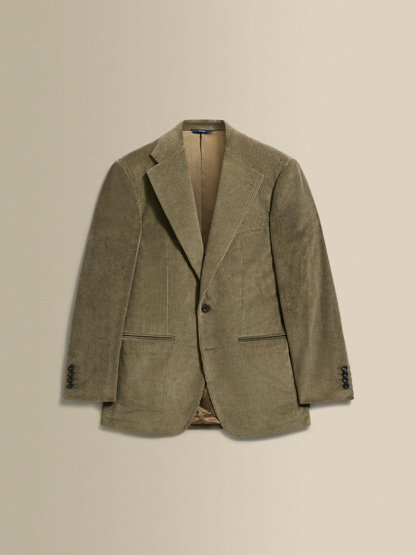 Corduroy Single Breasted Suit Brown Jacket Product Image