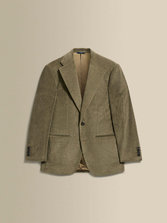 Corduroy Single Breasted Suit Brown Jacket Product Image