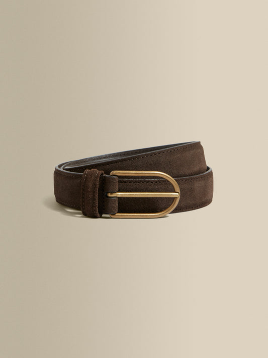 Suede Belt Brown Product