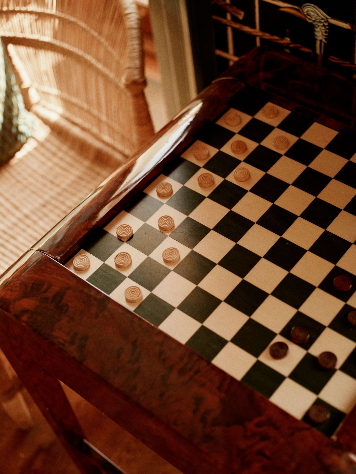 AW25 Campaign Image Of A Chessboard
