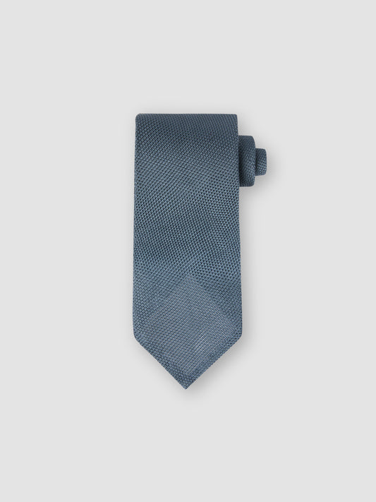Silk Grenadine Tie Slate Grey Product Image