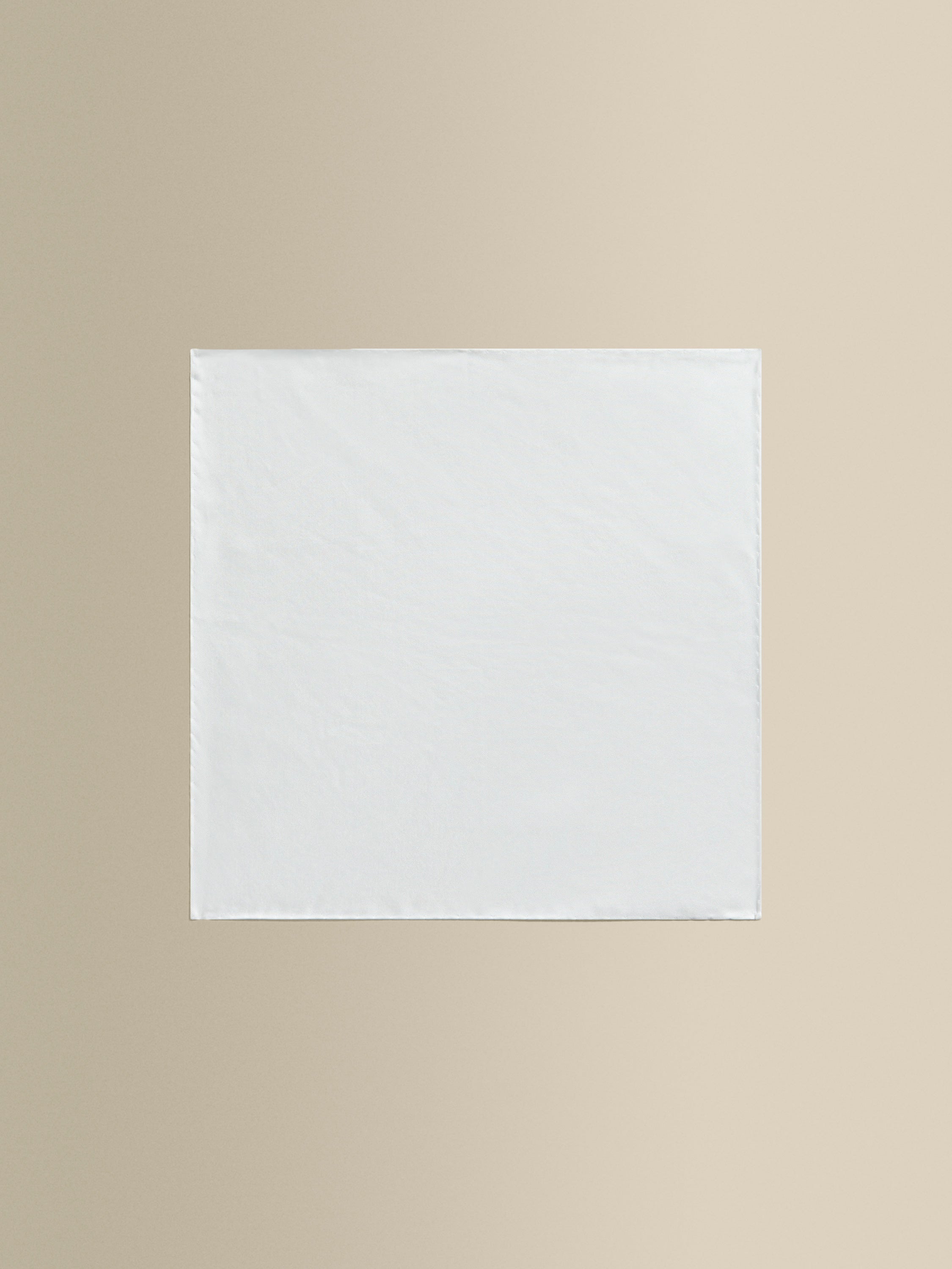 Silk Pocket Square White Product