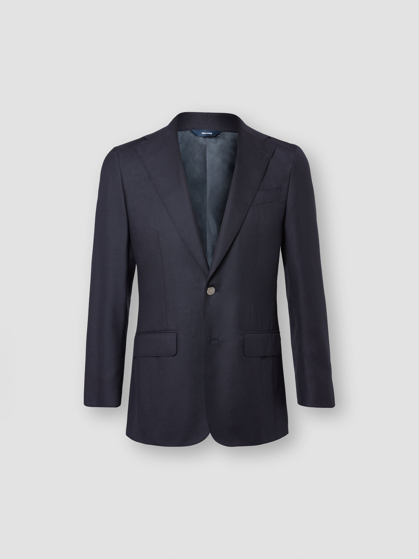 Unstructured Single Breasted Cashmere Jacket Navy Product Image