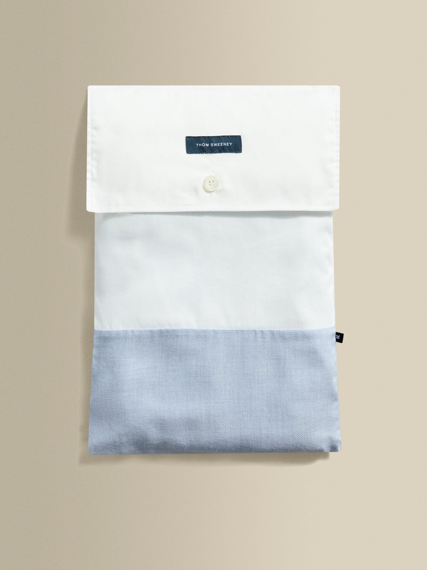 Brushed Cotton Pyjamas Sky Blue Folded Product Image