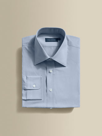 Solid Poplin Point Collar Shirt Folded Product Image
