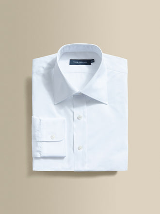 Solid Poplin Point Collar Shirt White Product image