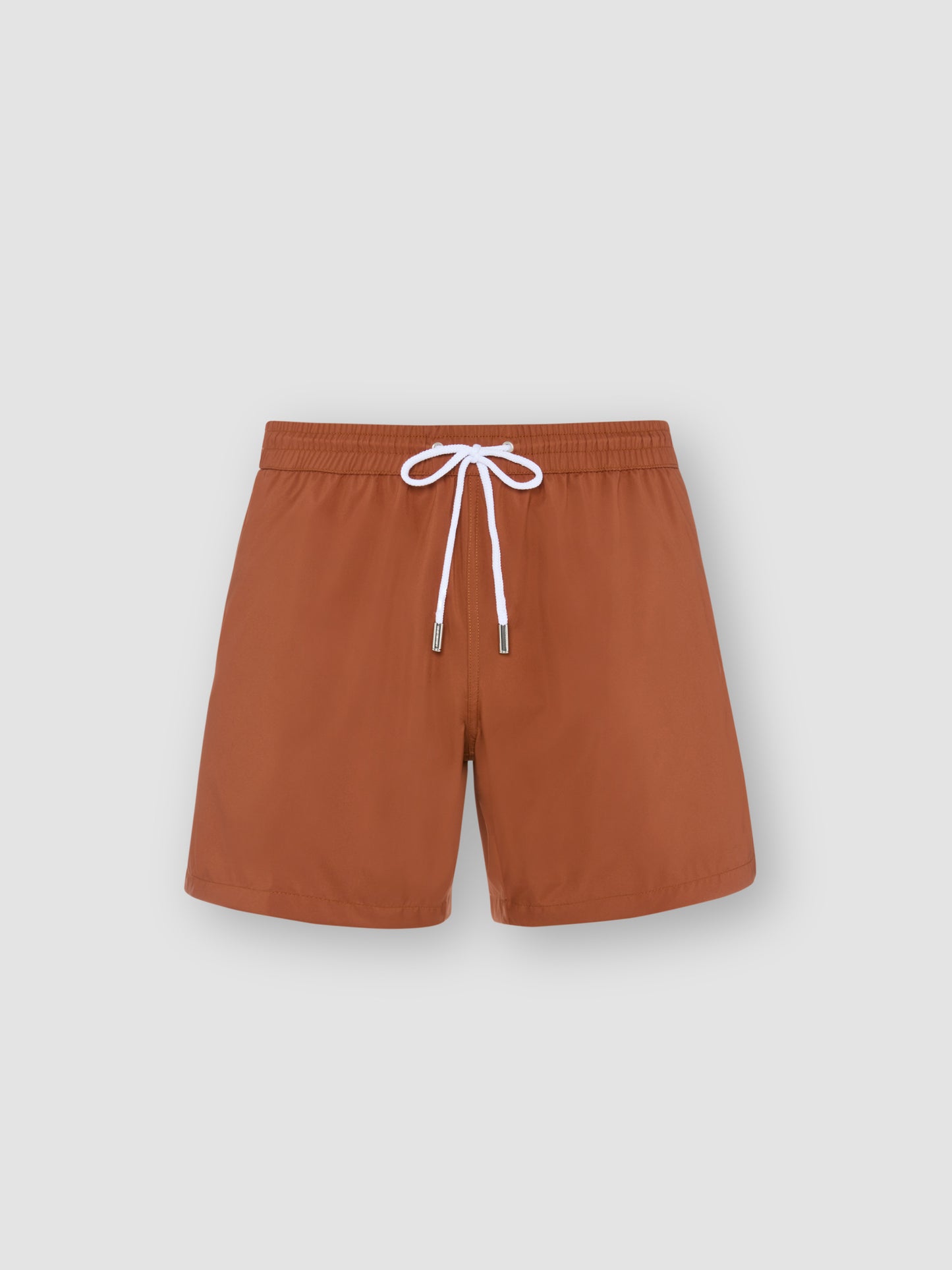Technical Nylon Mid Length Swim Shorts Rust Product Image