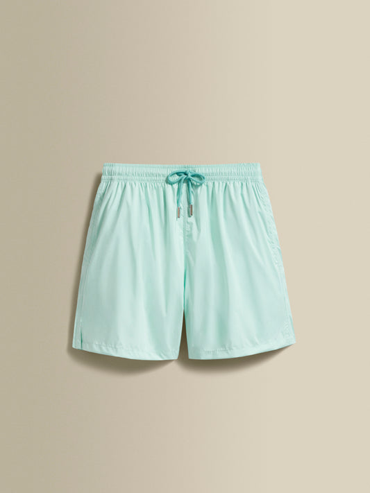 Nylon Mid Length Swim Shorts Powder Mint Product Image