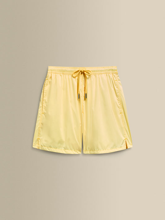 Nylon Mid Length Swim Shorts Yellow Product Image