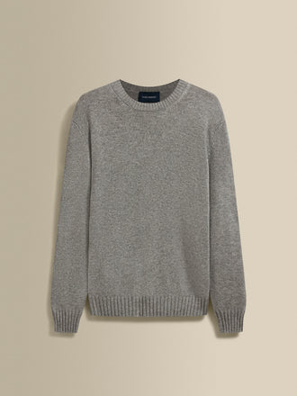 Cashmere Crew Neck Sweater Grey Product Image