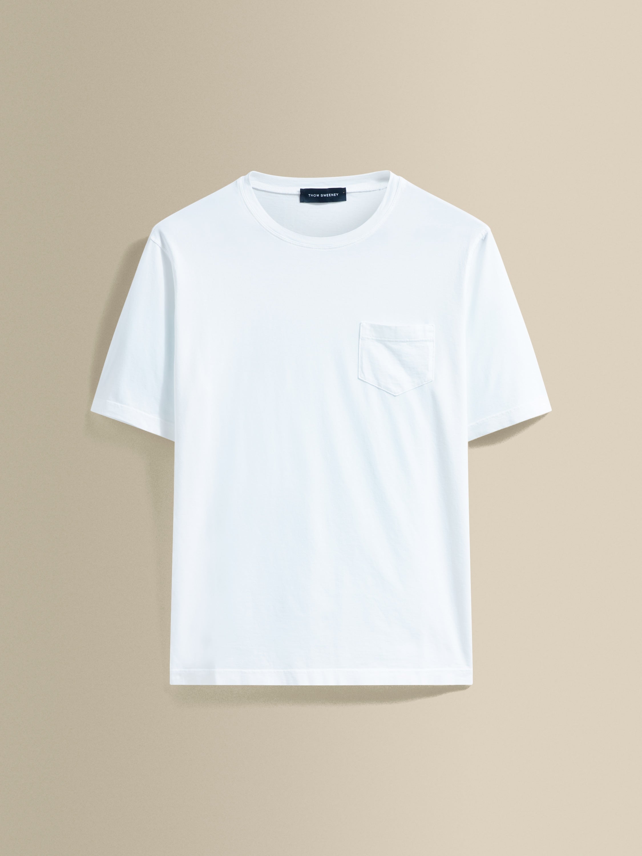 Cotton Pocket T-Shirt White Product Front