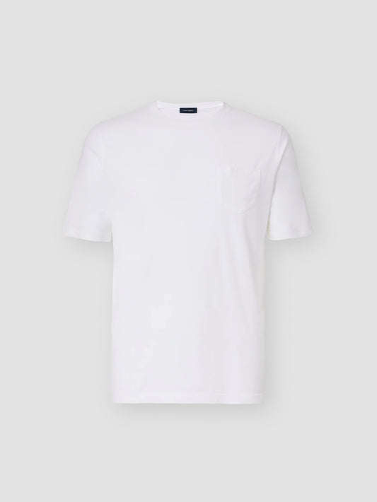 Cotton Pocket T-Shirt White Product Front