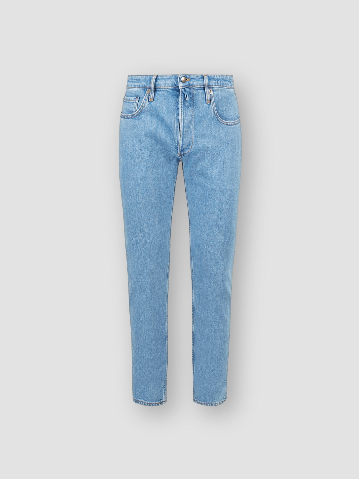 Five Pocket Denim Jeans Light Blue Product Front
