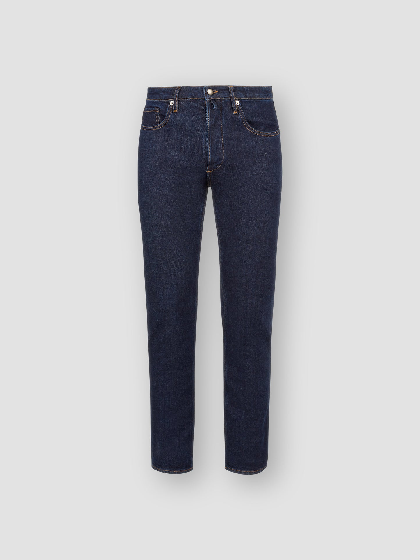 Five Pocket Denim Jeans Dark Blue Product Front