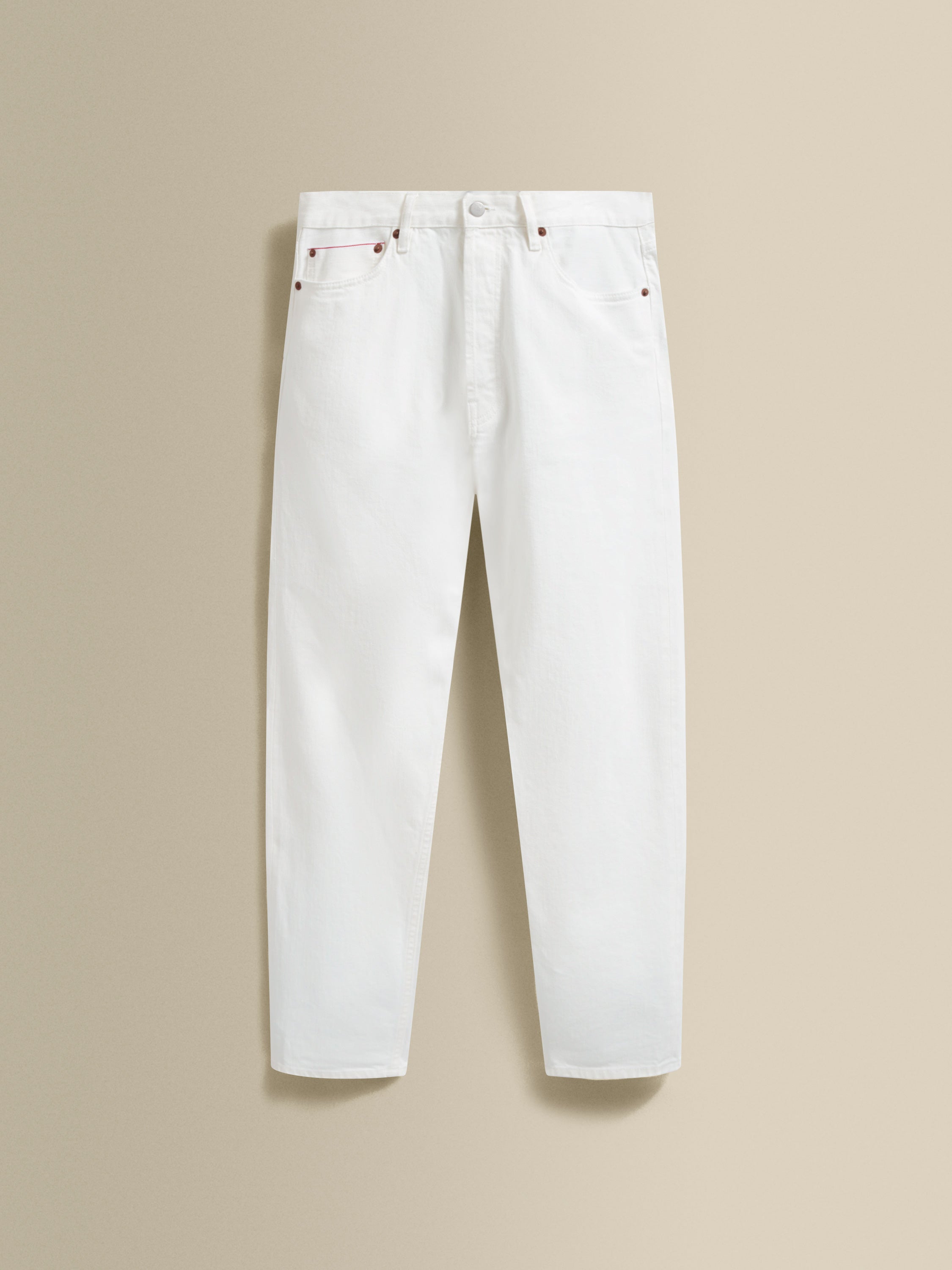 Denim Easy Fit Jeans White Product Image