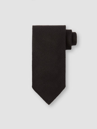 Silk Grenadine Tie Black Product Image