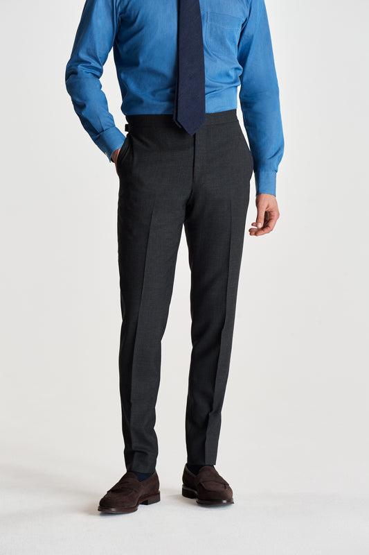 Fresco Tailored Trouser Grey Crop Model Image