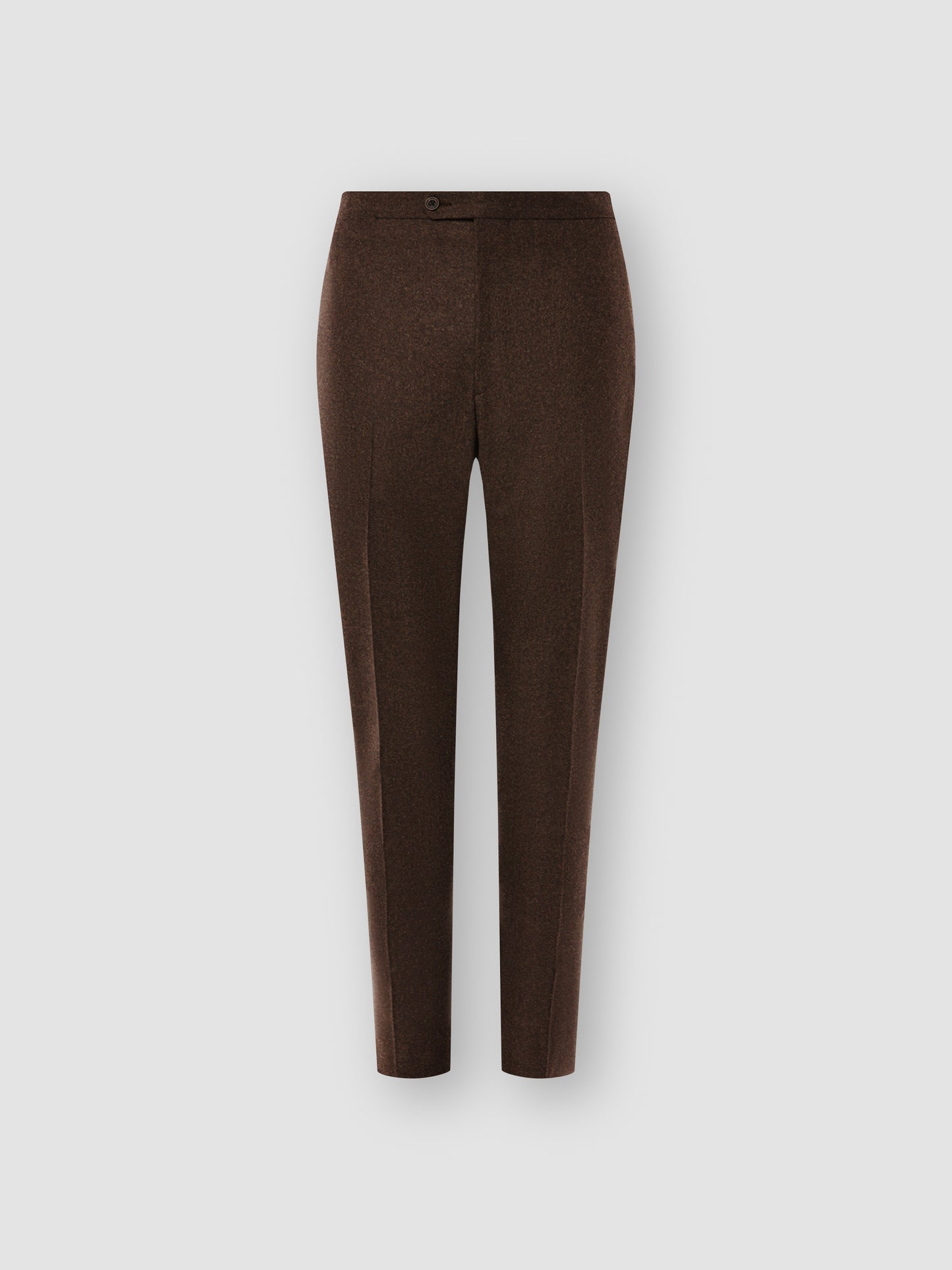 Wool Single Breasted Patch Pocket Suit Dark Brown Trouser Product Image