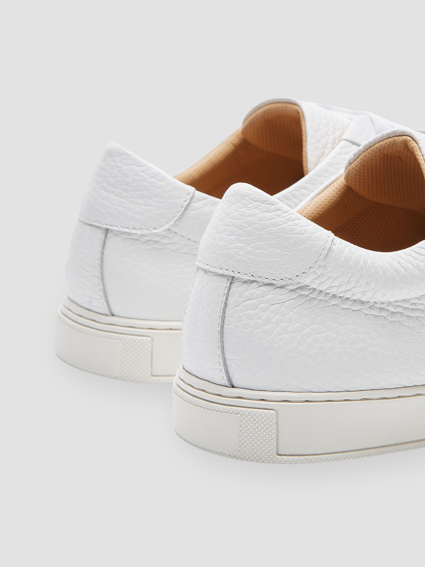 Leather Sneakers White Product Back