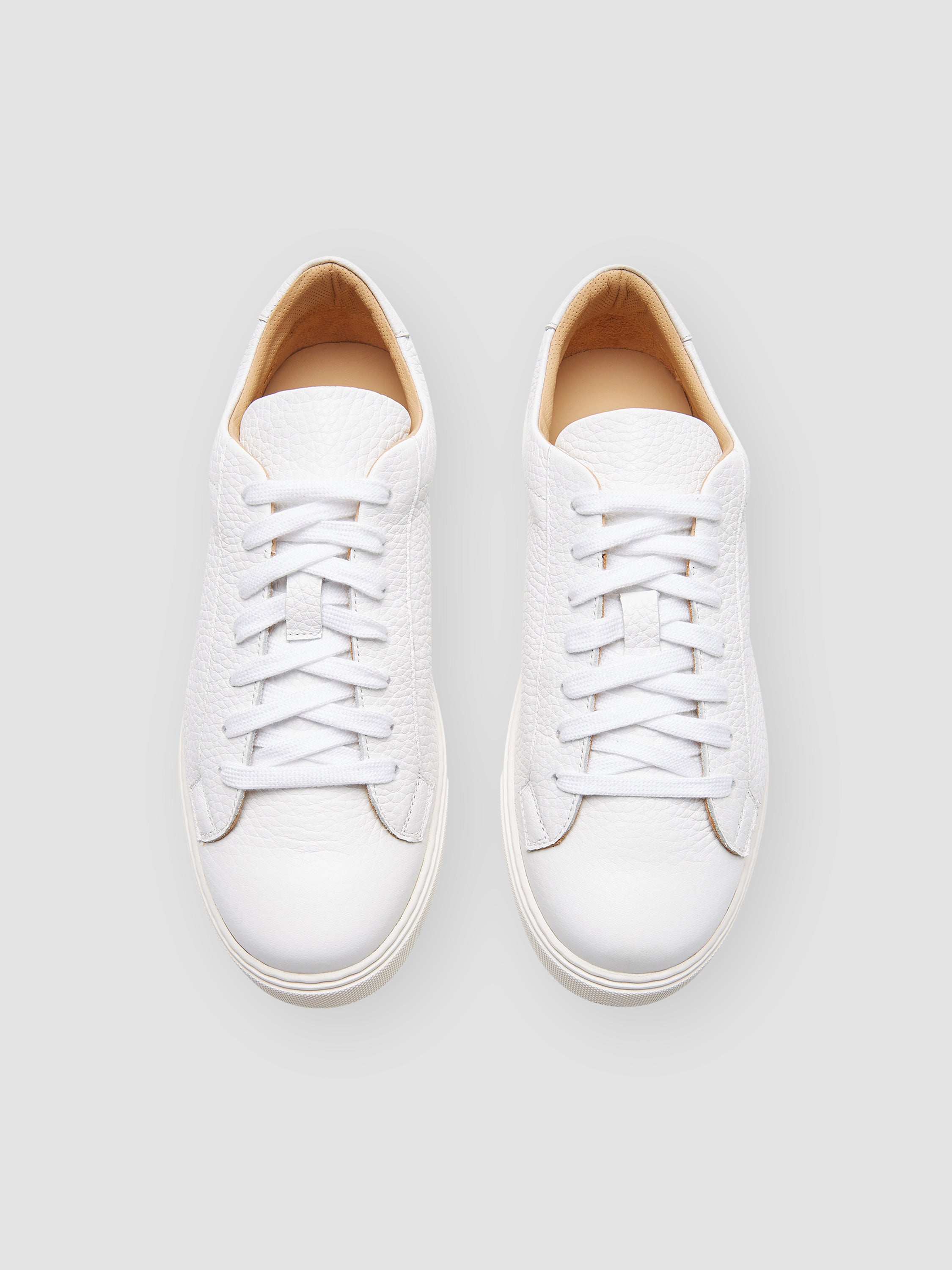 Leather Sneakers White Product Top