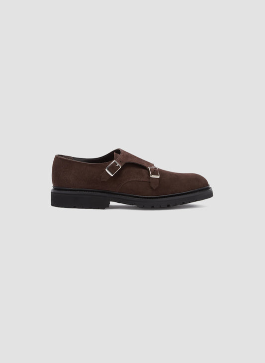 Suede Monk Shoes Brown Product Side