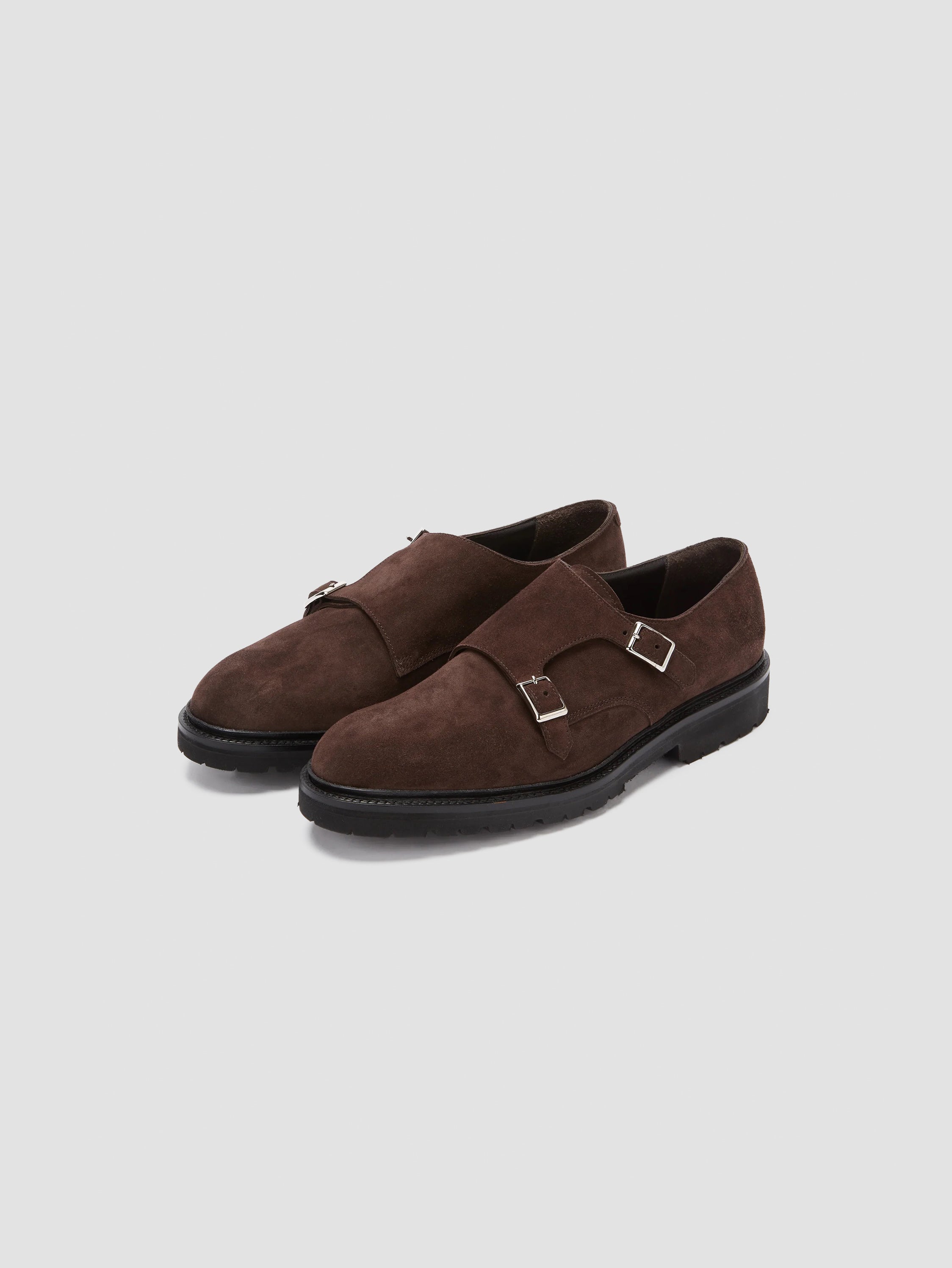 Suede Monk Shoes Brown Product