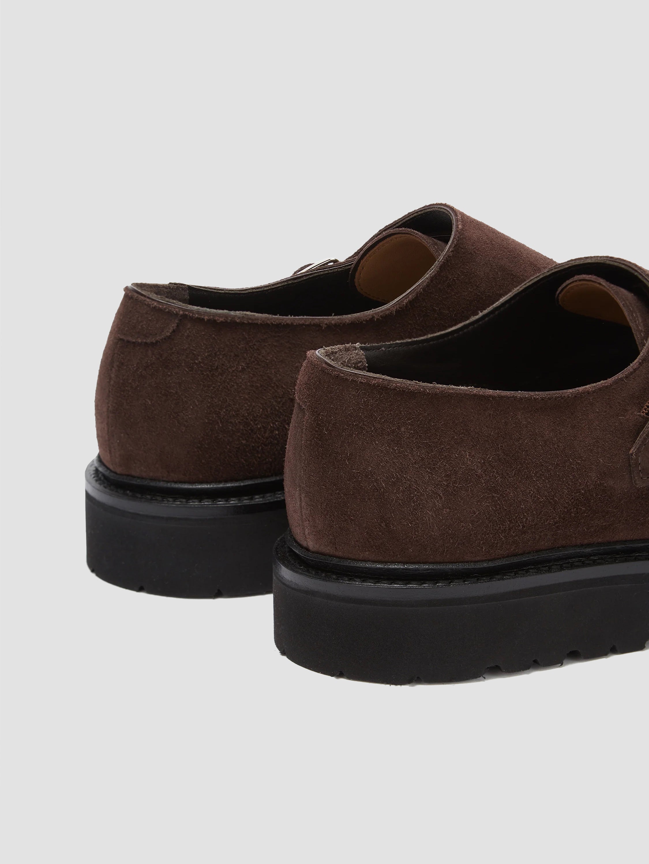 Suede Monk Shoes Brown Product Back