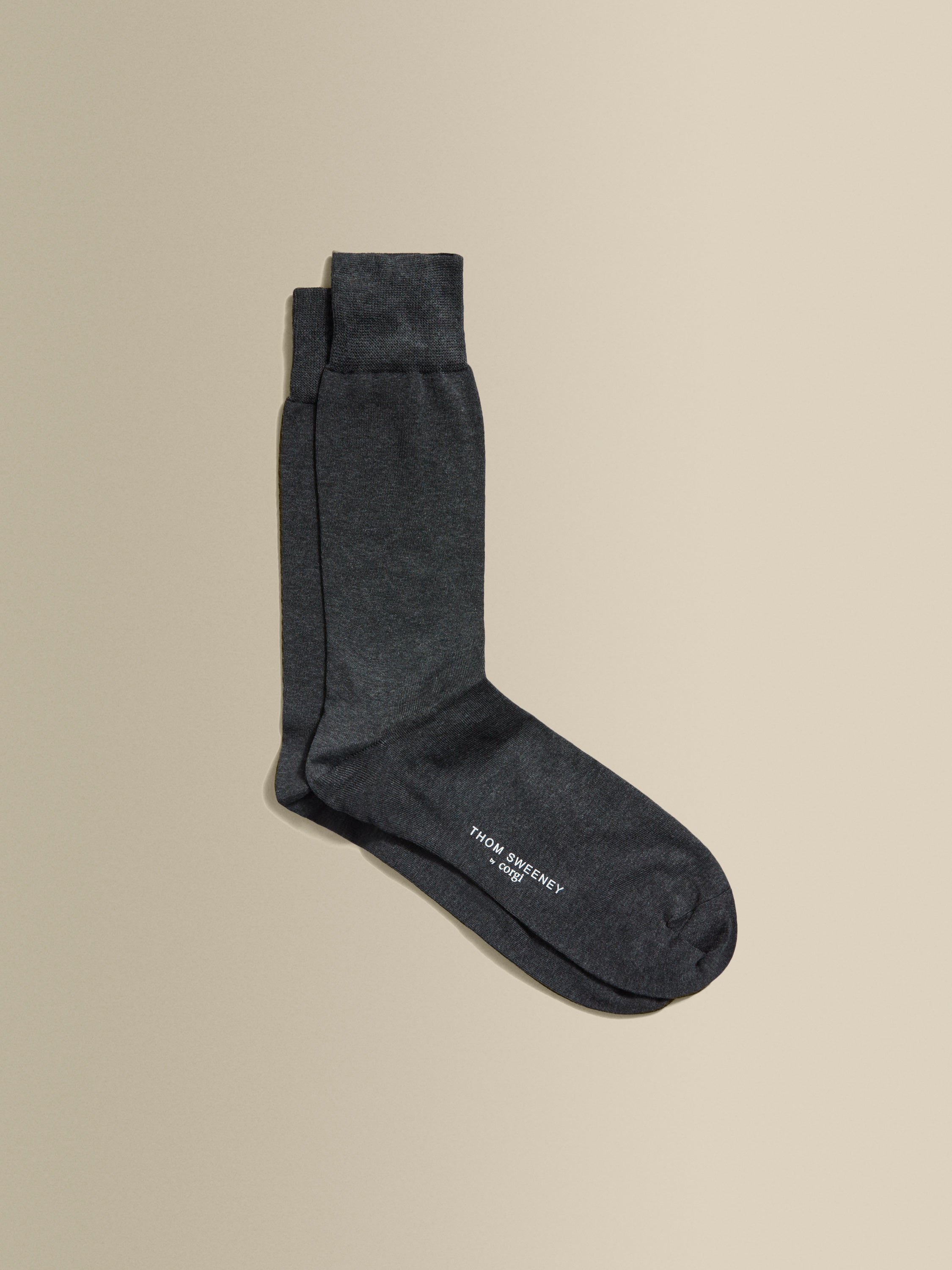 Plain Dress Sock Grey Product Image