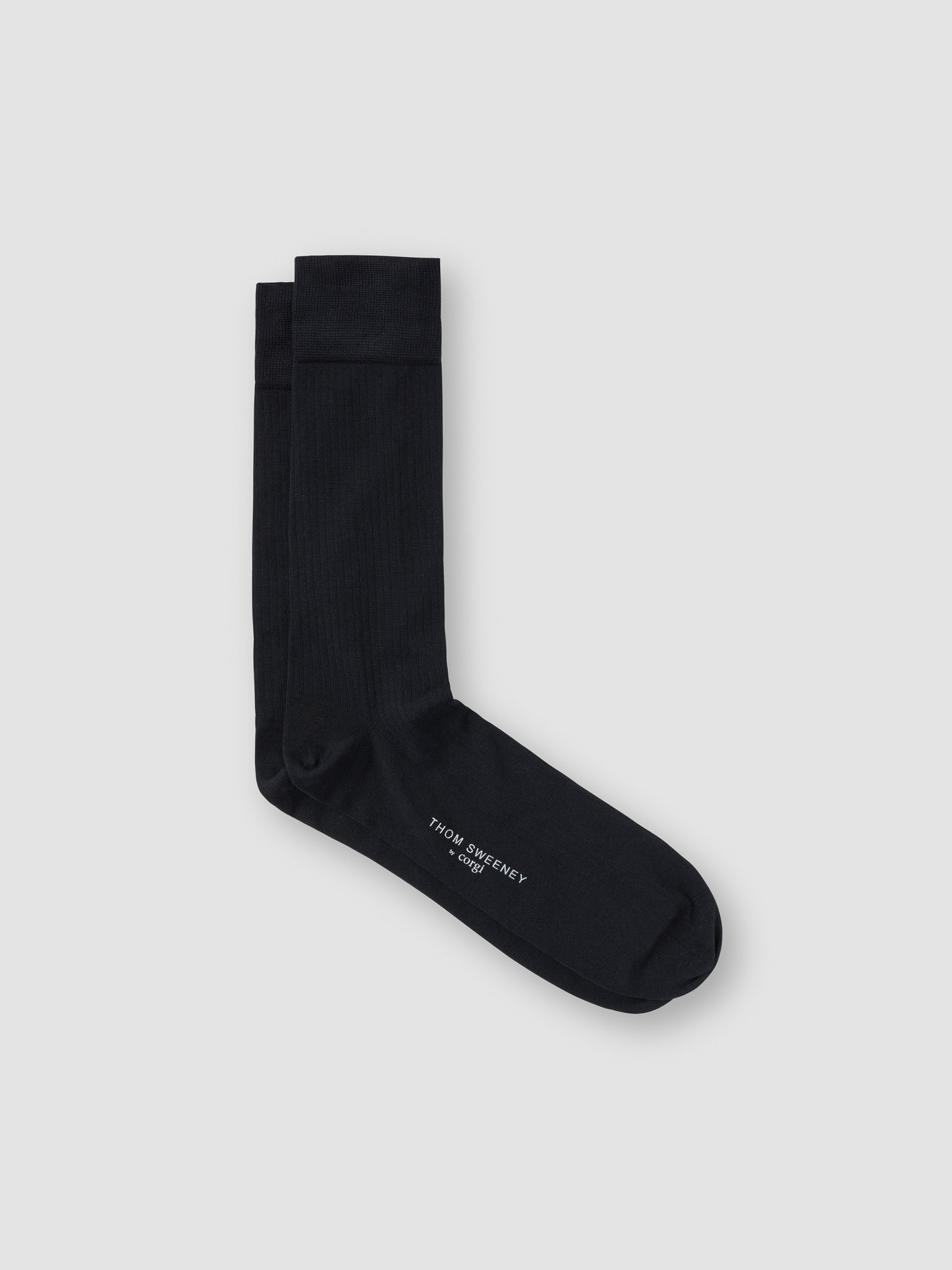 Cotton Ribbed Dress Sock Grey Product Image