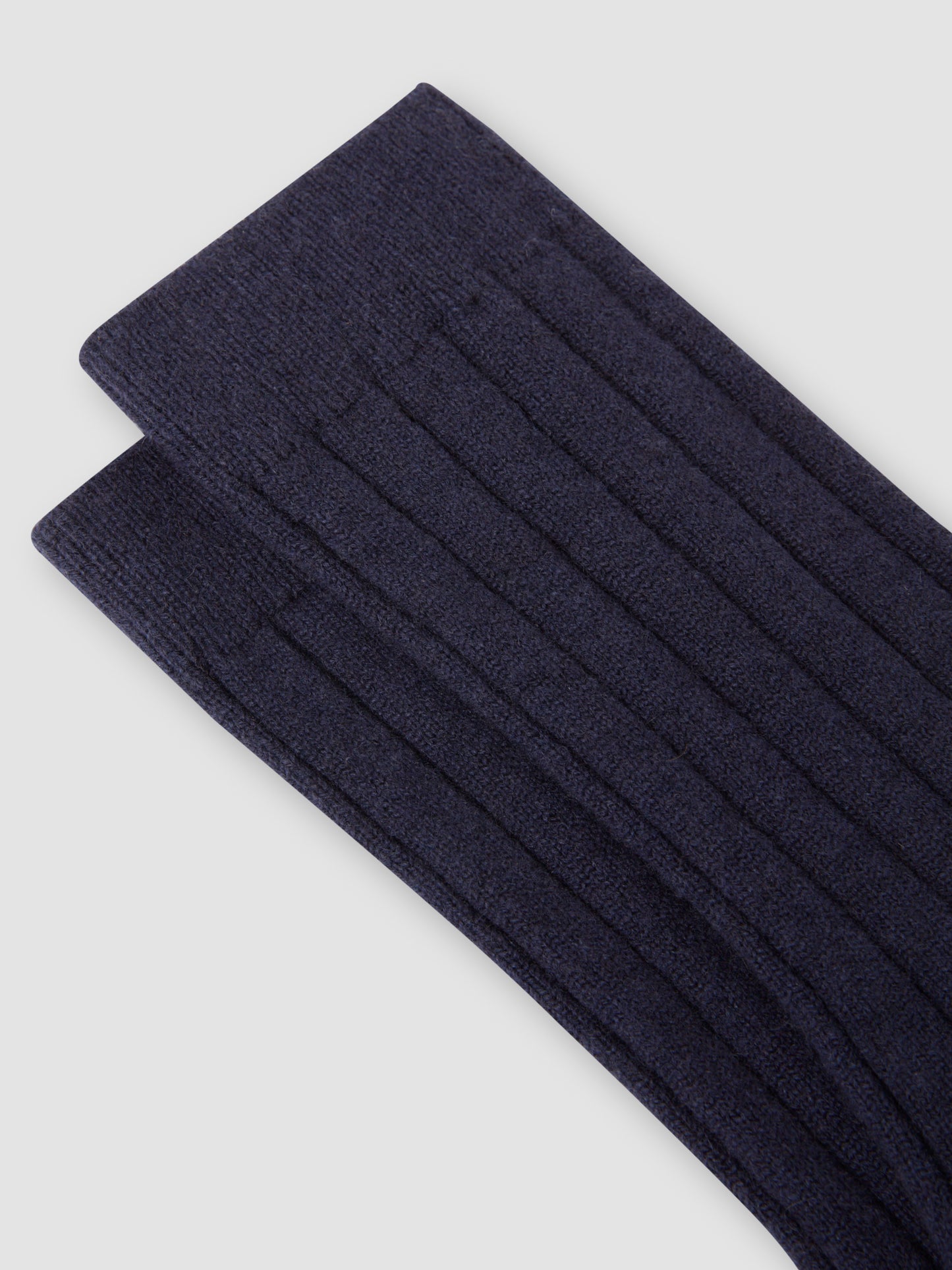Cashmere Knitted Socks Navy Product image Detail