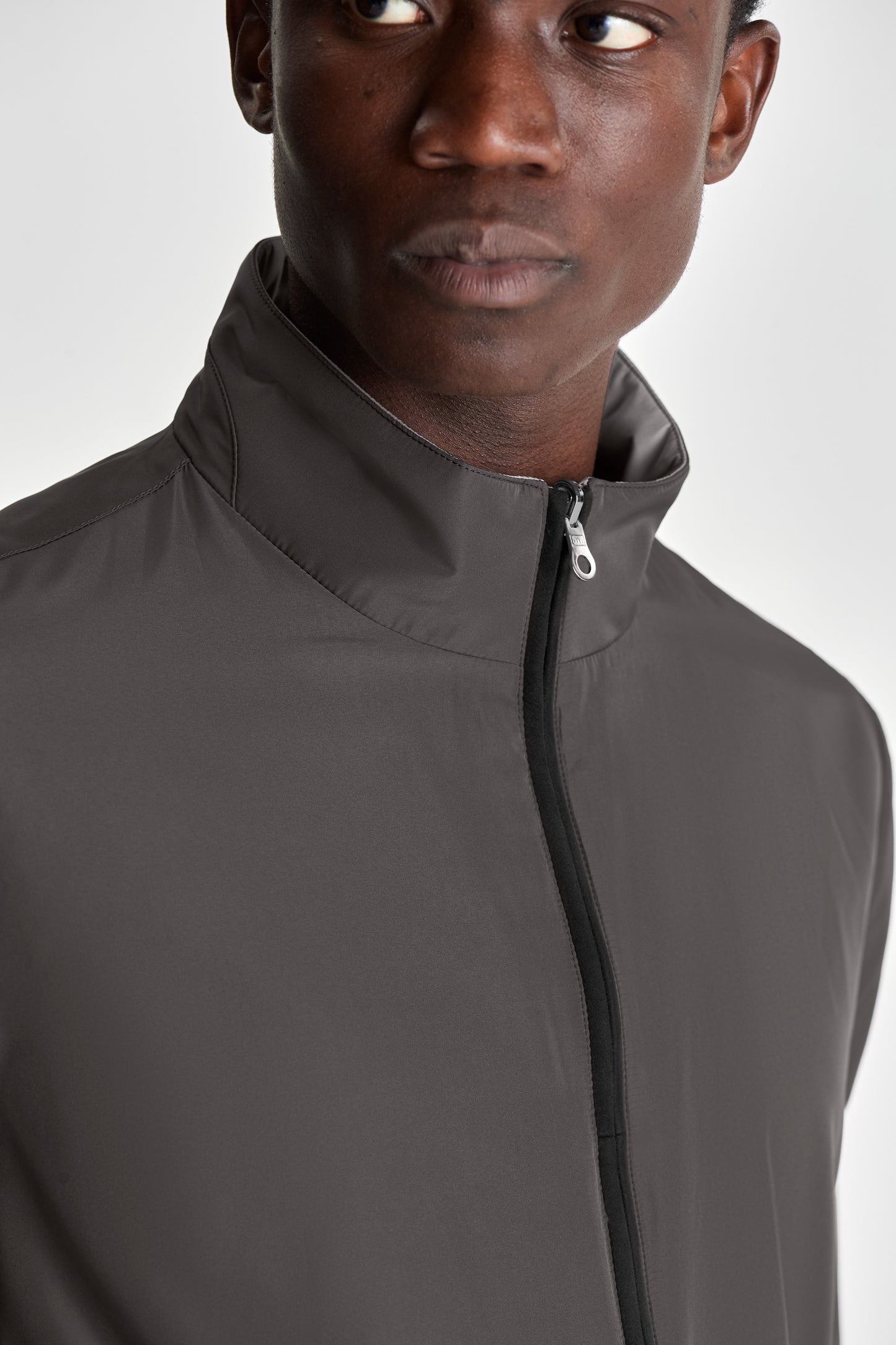 Reversible Japanese Nylon Bomber Model Detail Image