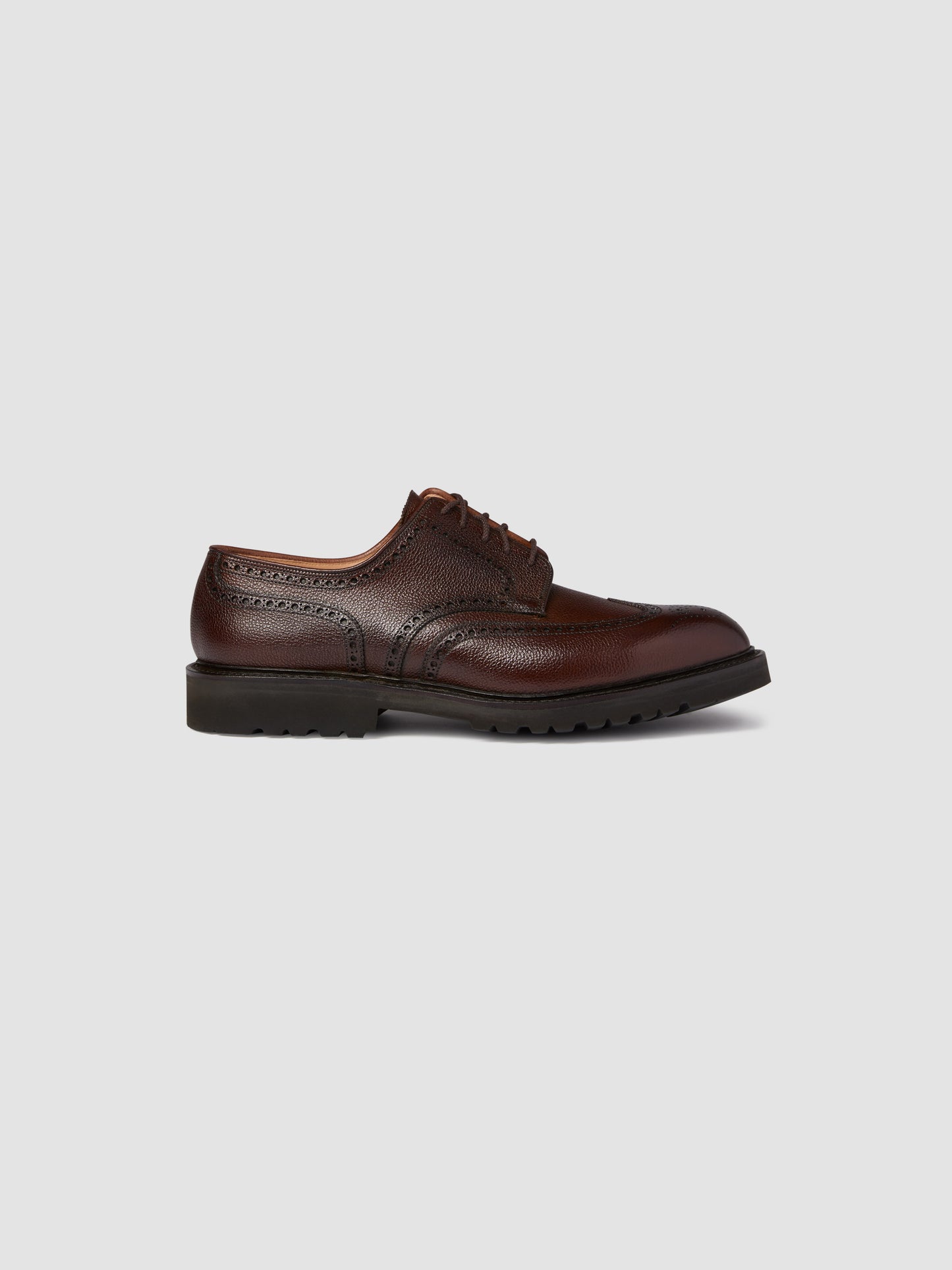 Pebble Grain Leather Brogue Shoes Product Side