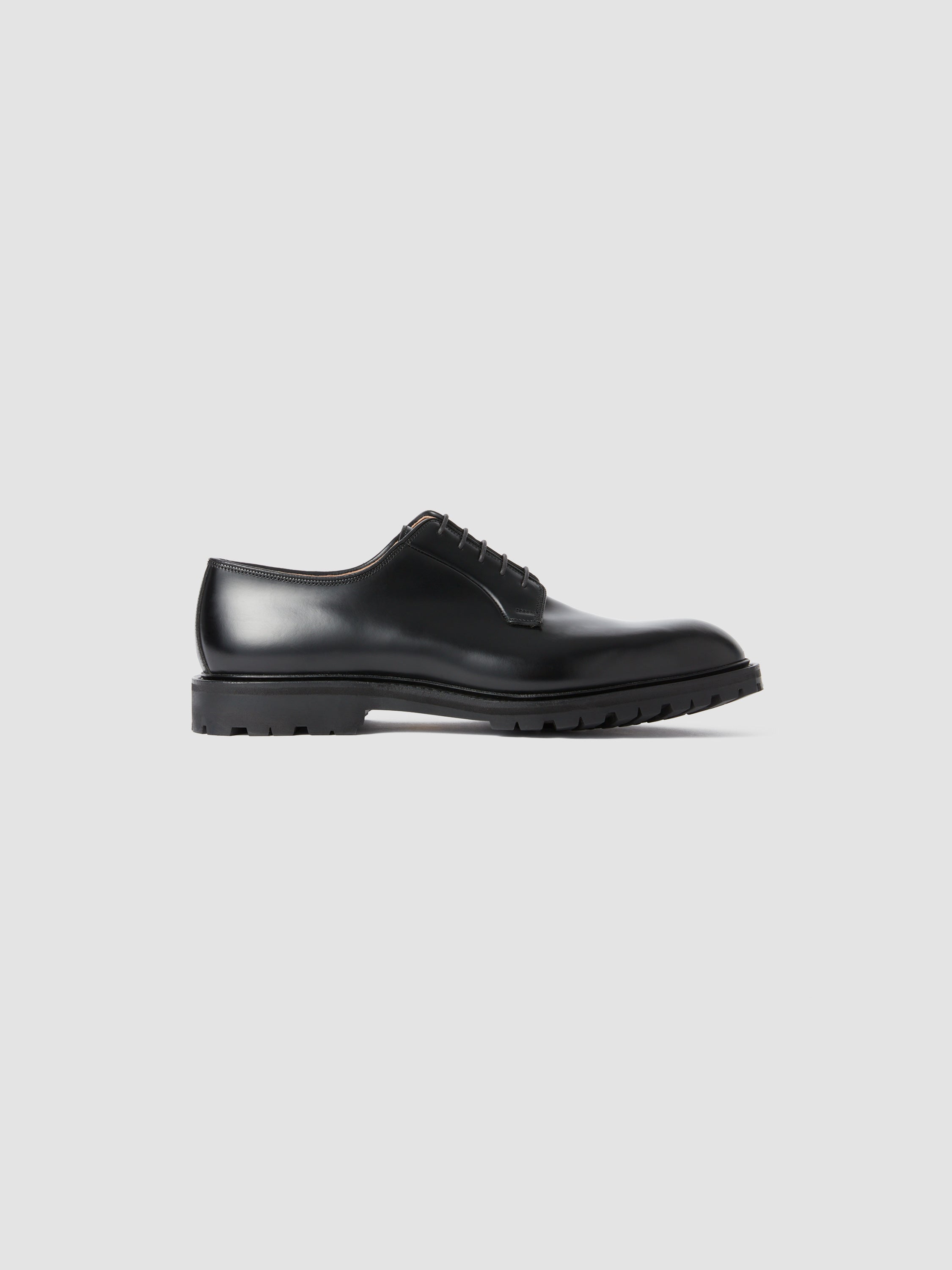 Calf Leather Derby Shoes Black Product Image Single Side