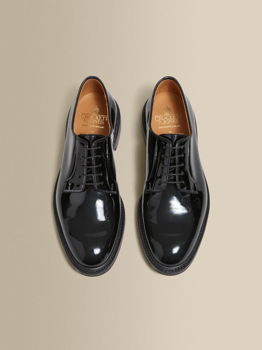 Patent Derby Dress Shoes Black Inner Sole Product Image