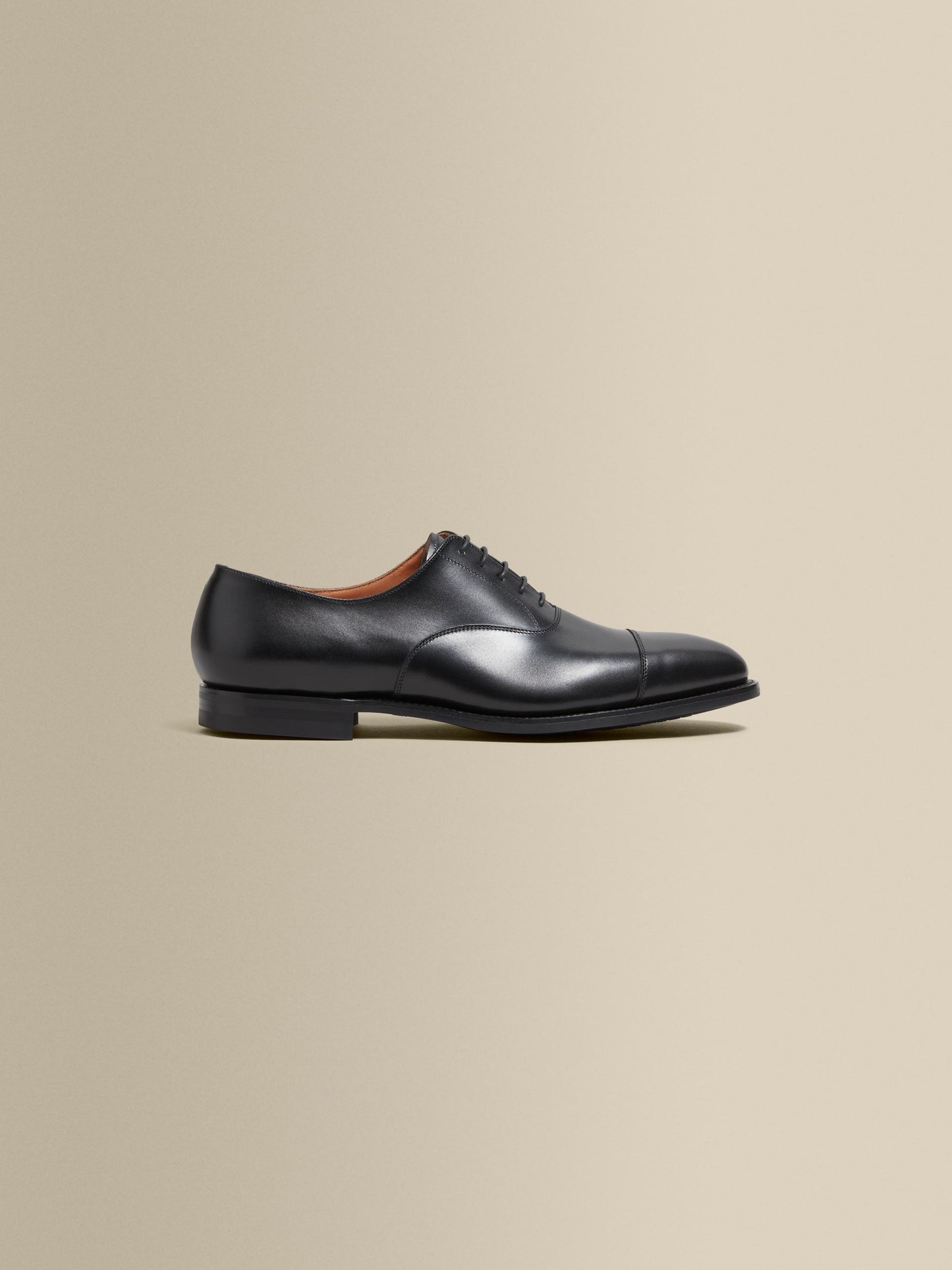Calf Leather Oxford Shoes Black Product Image Side