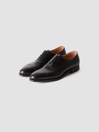Calf Leather Oxford Shoes Black Product Image Pair